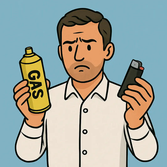 explications step by step to refill a gas butane lighter