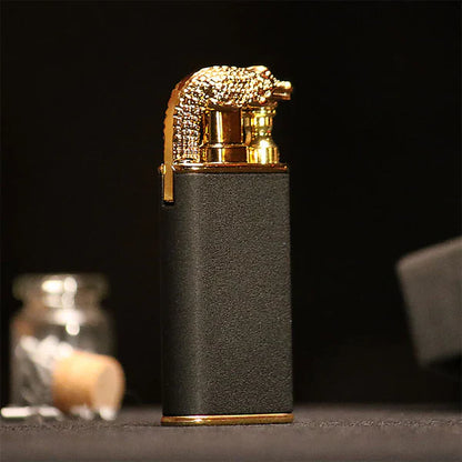 crocodile lighter with a flame rainproof