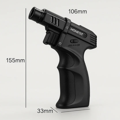 Isqueiro maçarico portátil em metal ideal para culinária e acampamento